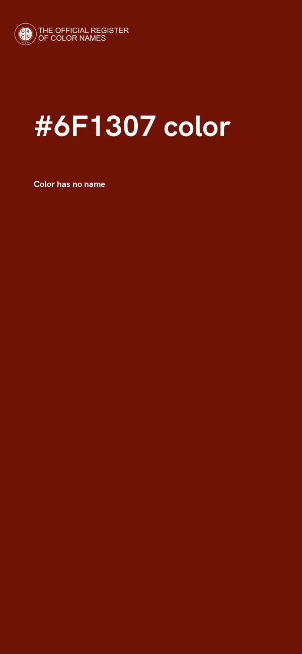 #6F1307 color image