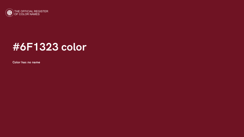 #6F1323 color image