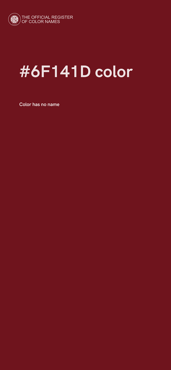 #6F141D color image
