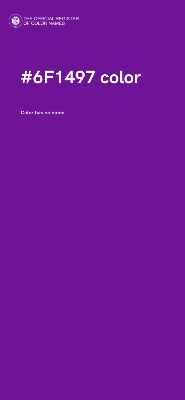 #6F1497 color image
