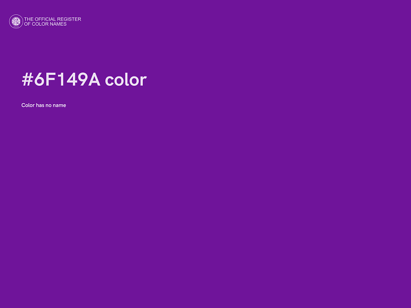 #6F149A color image