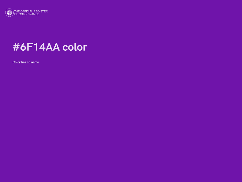 #6F14AA color image