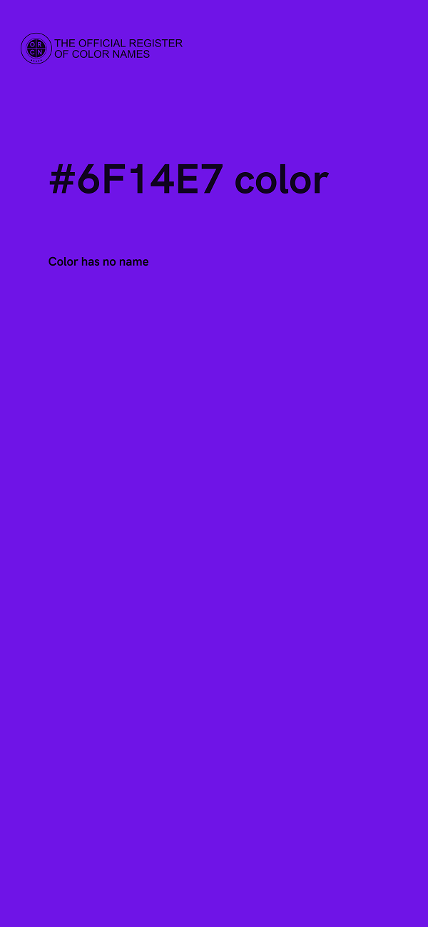 #6F14E7 color image
