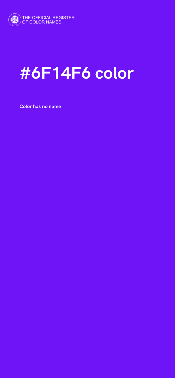 #6F14F6 color image