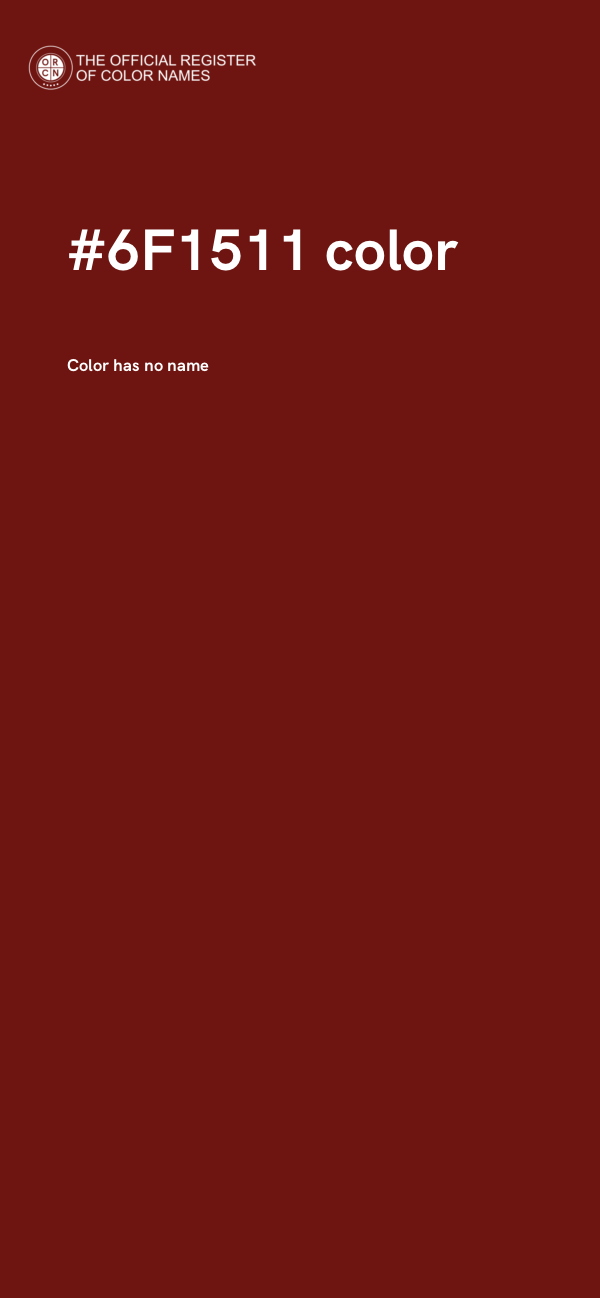#6F1511 color image