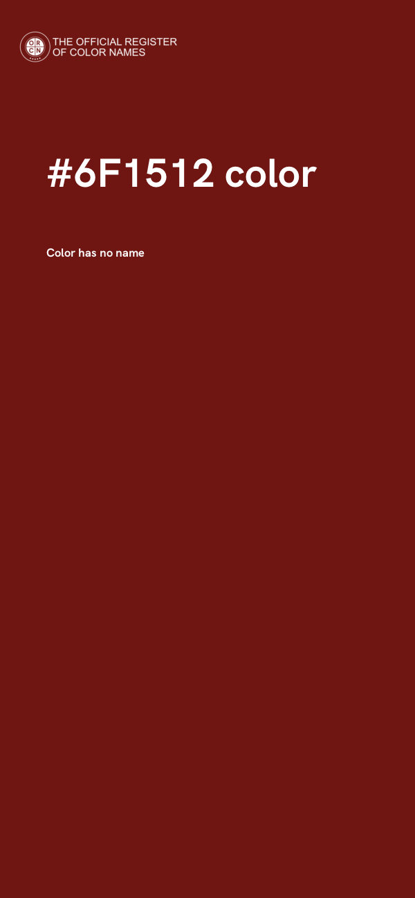 #6F1512 color image