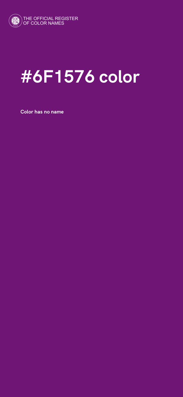 #6F1576 color image