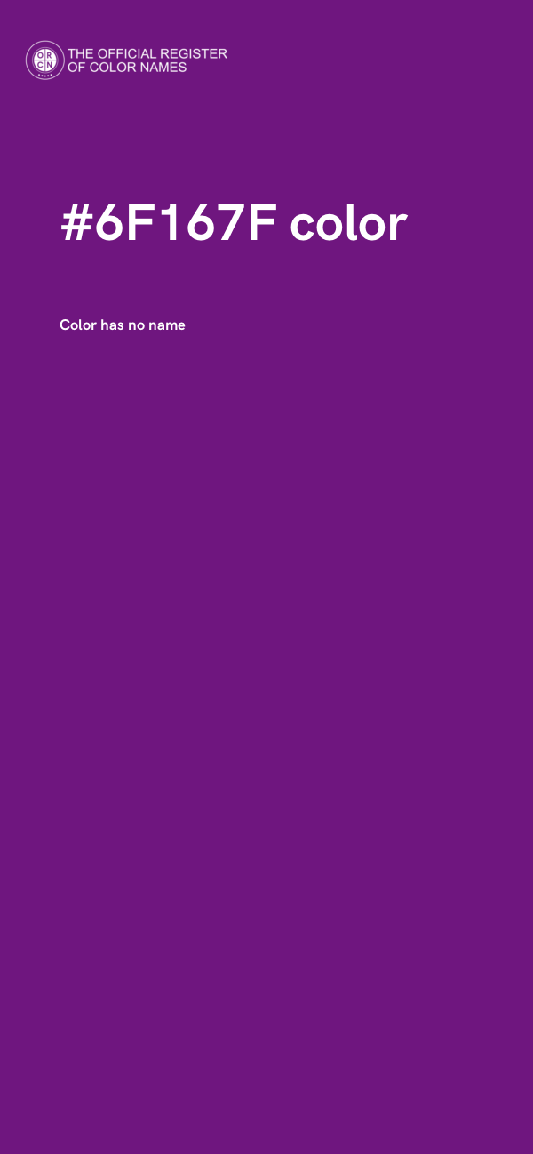 #6F167F color image