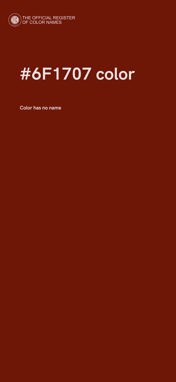 #6F1707 color image