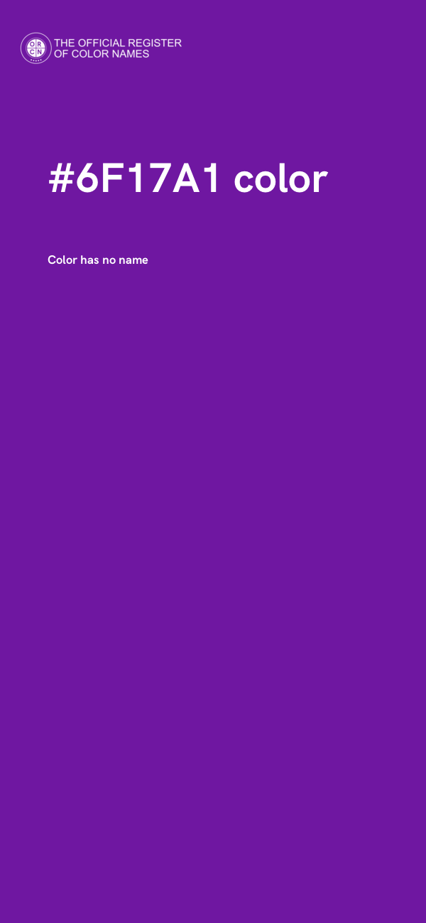 #6F17A1 color image