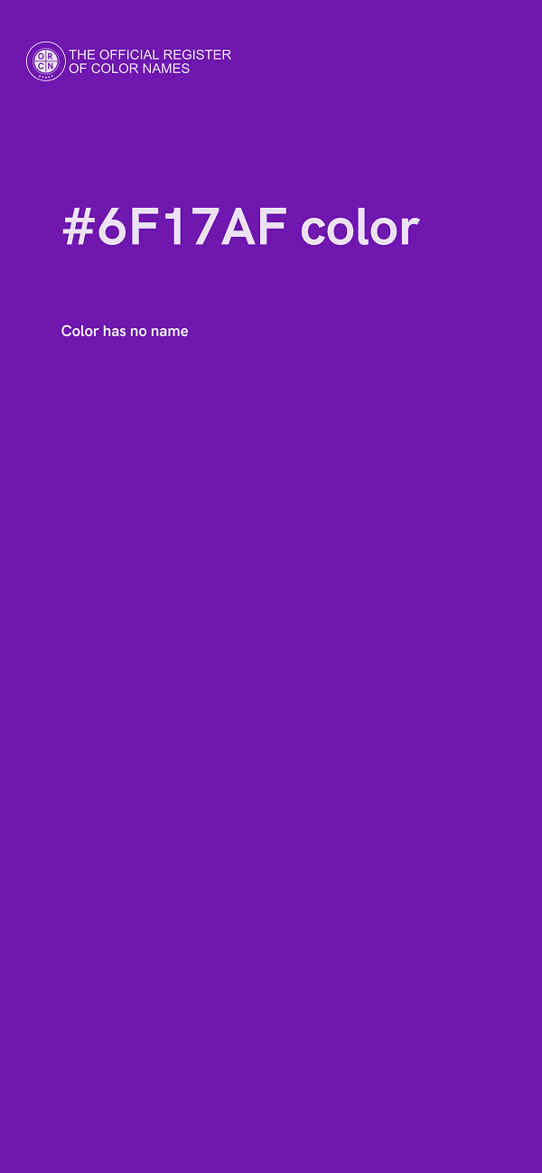 #6F17AF color image