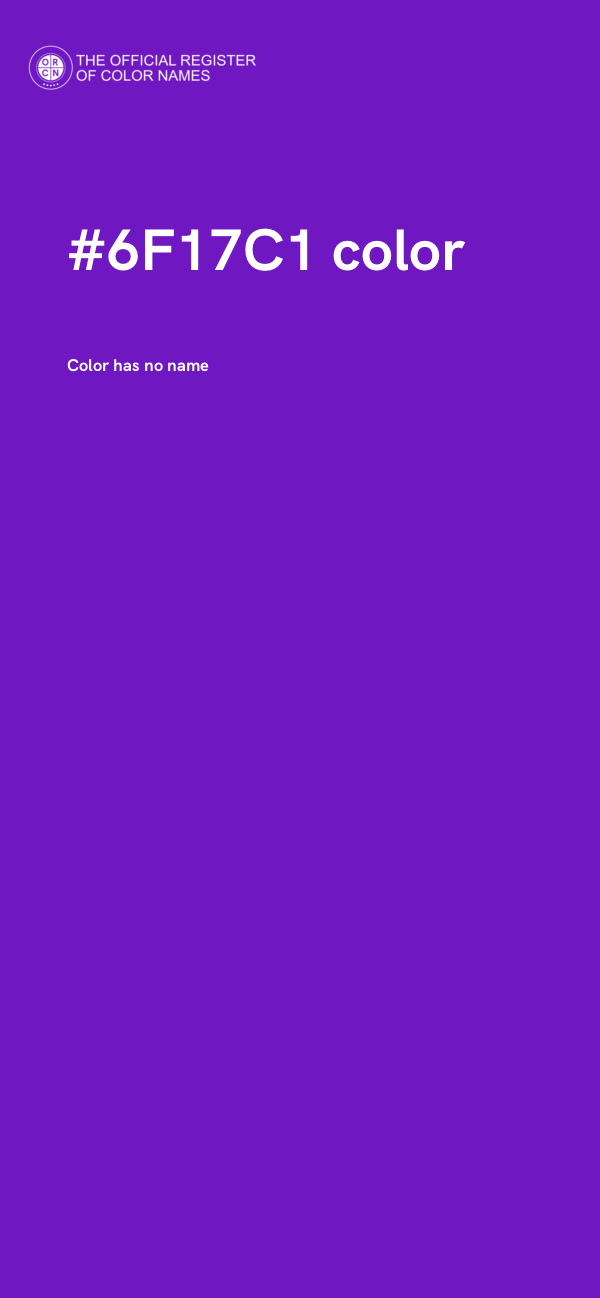 #6F17C1 color image