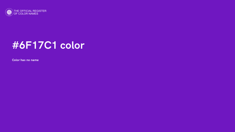 #6F17C1 color image