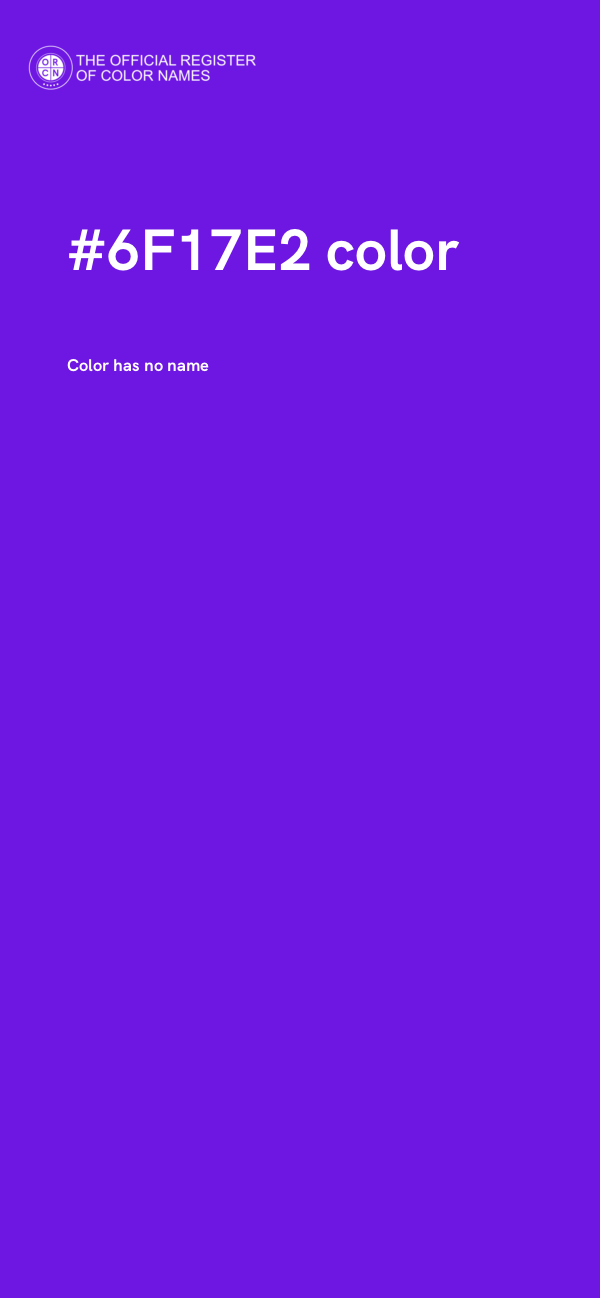 #6F17E2 color image