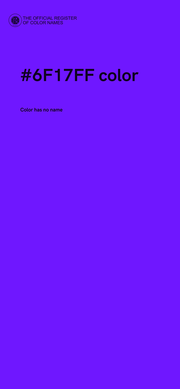 #6F17FF color image