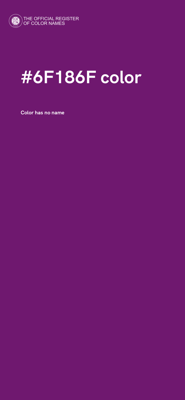 #6F186F color image