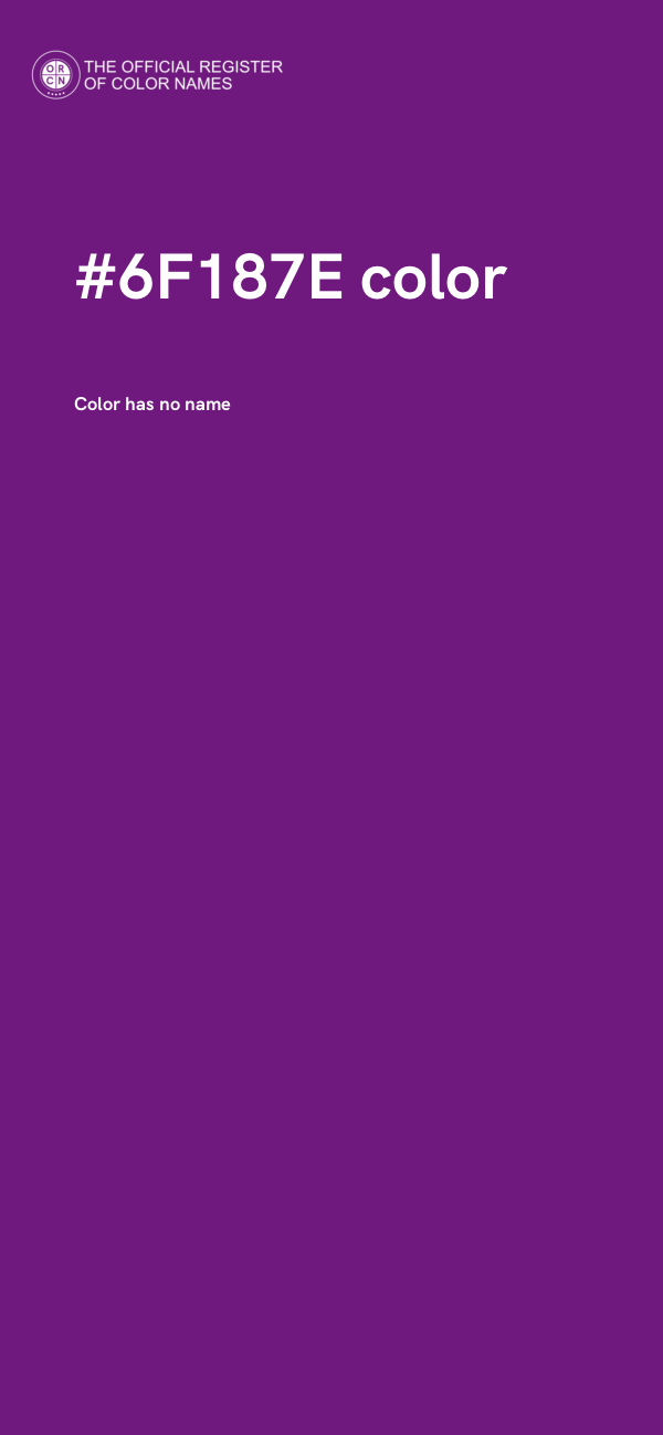 #6F187E color image