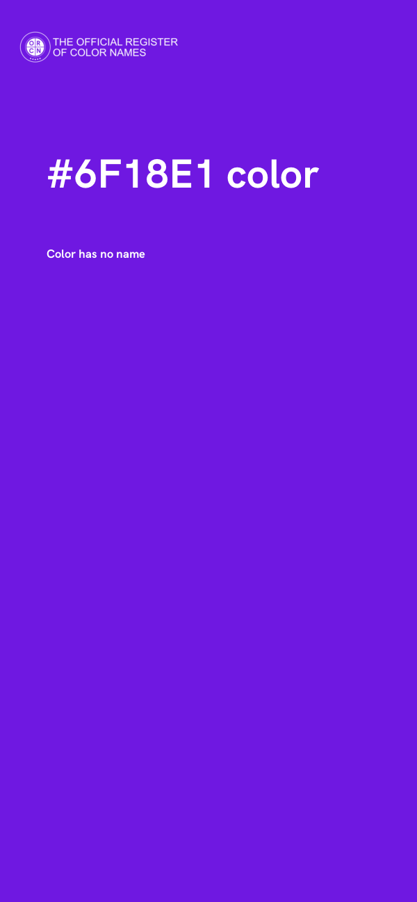#6F18E1 color image
