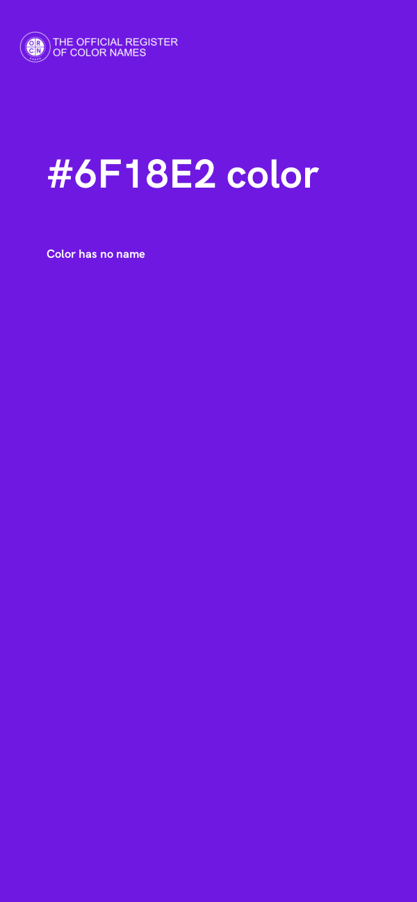 #6F18E2 color image