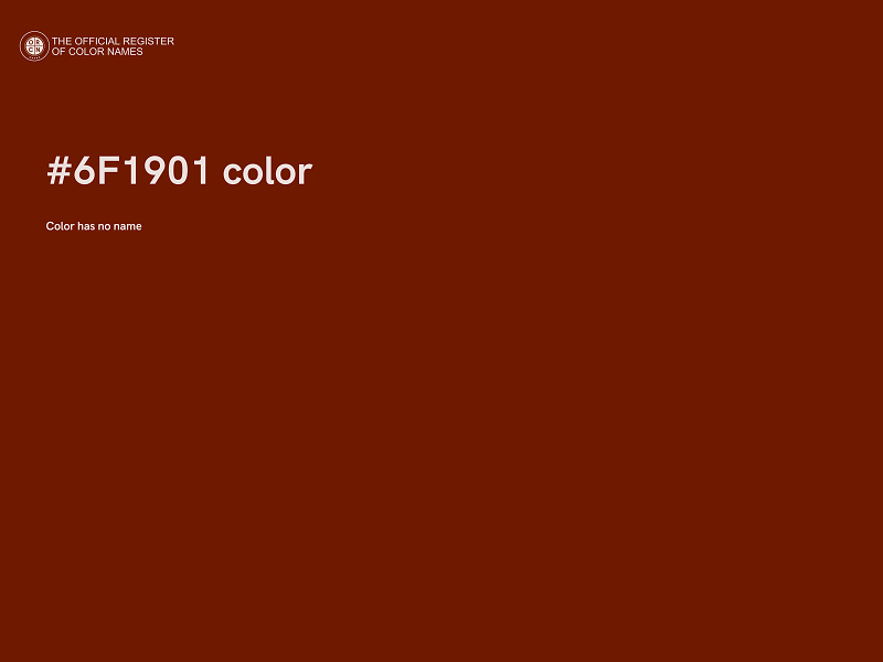 #6F1901 color image