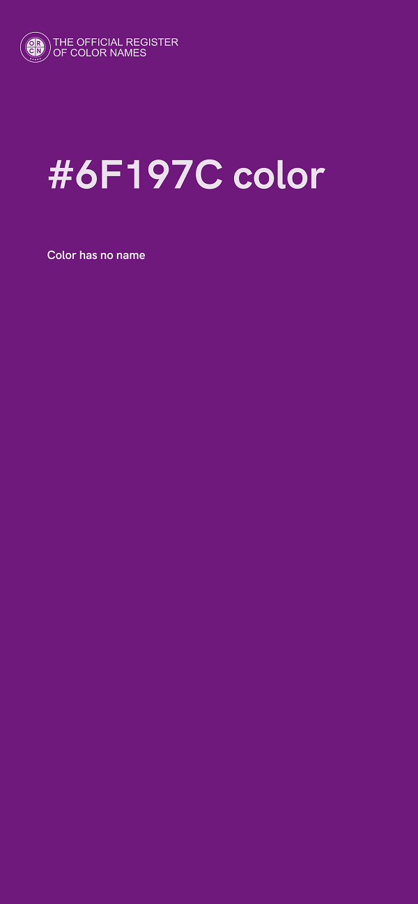 #6F197C color image