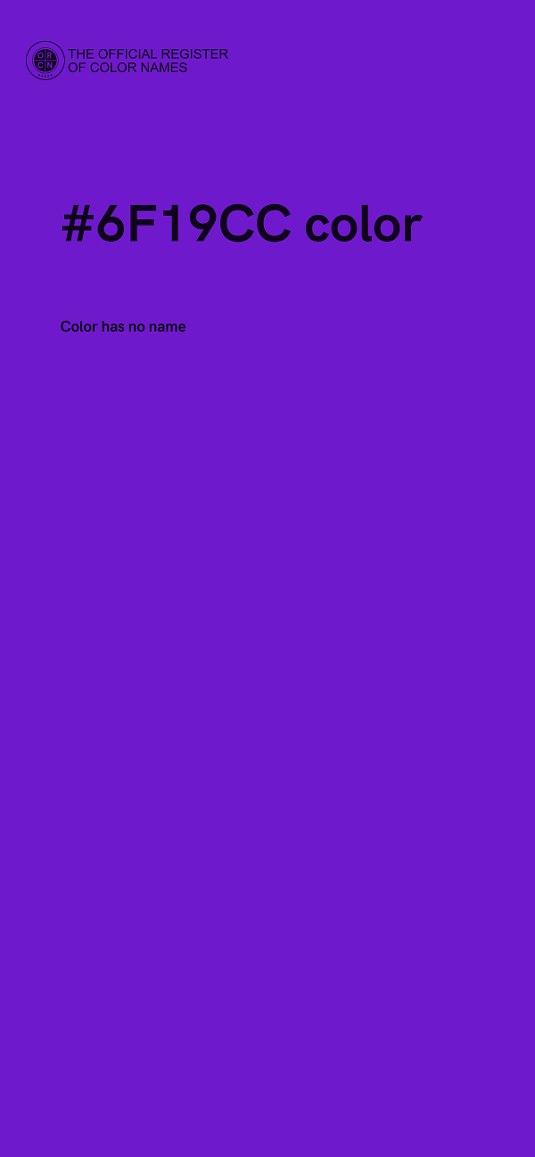 #6F19CC color image