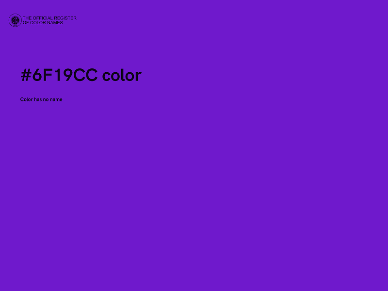 #6F19CC color image