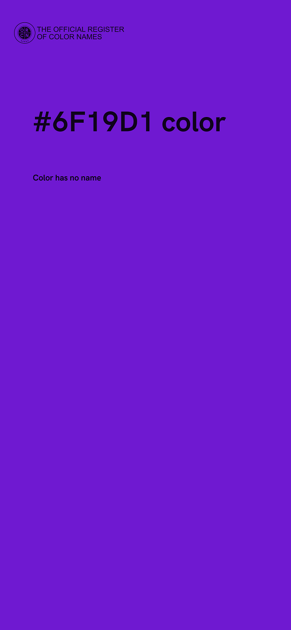 #6F19D1 color image
