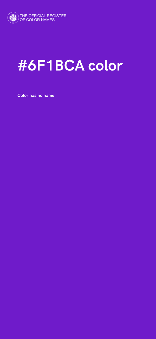 #6F1BCA color image