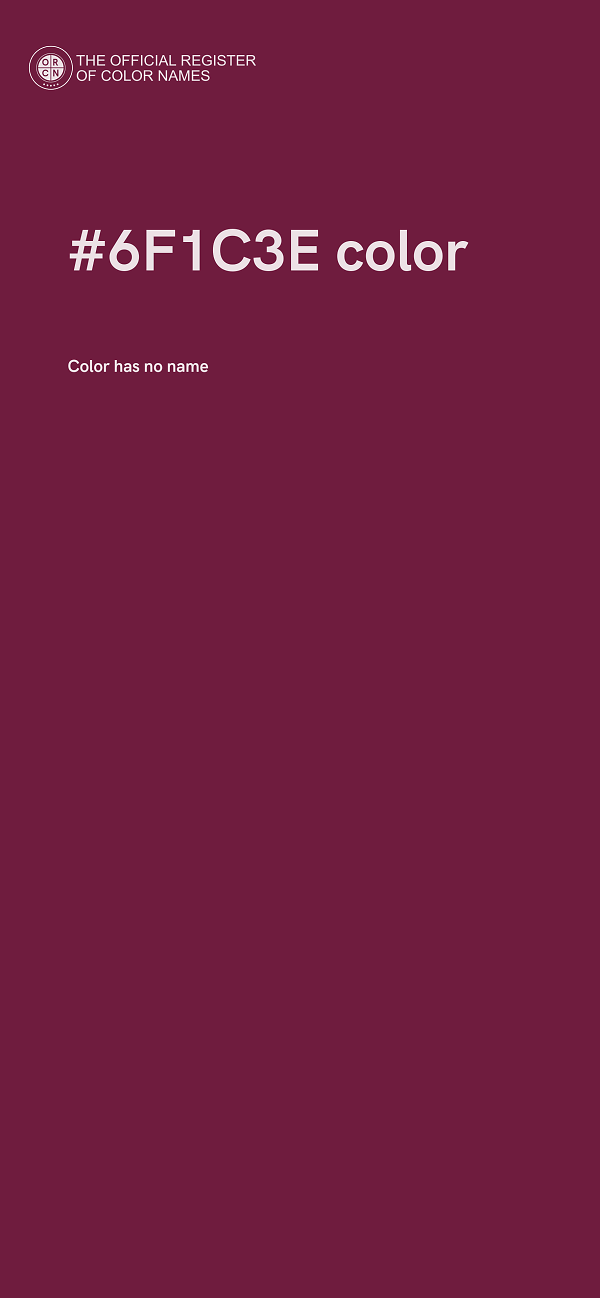 #6F1C3E color image
