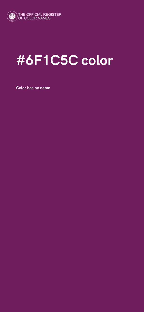 #6F1C5C color image
