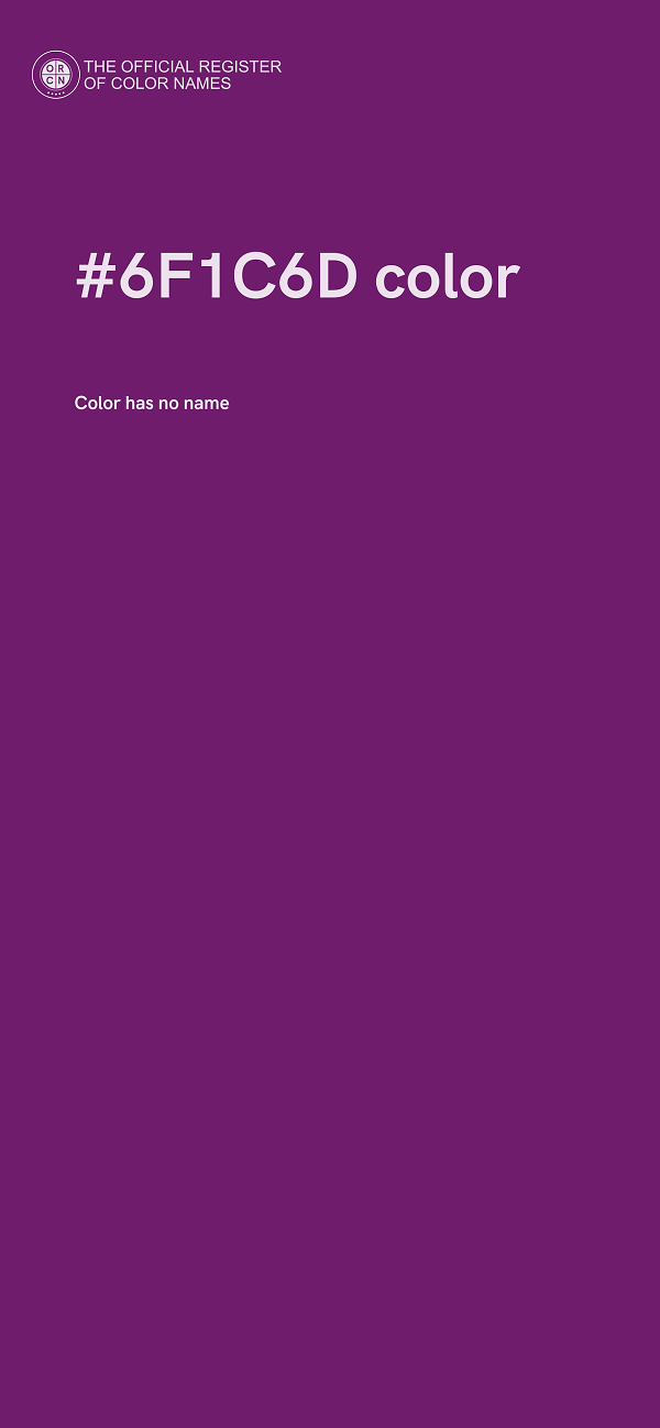 #6F1C6D color image