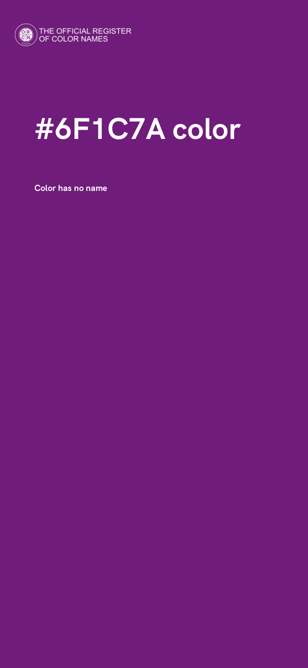 #6F1C7A color image