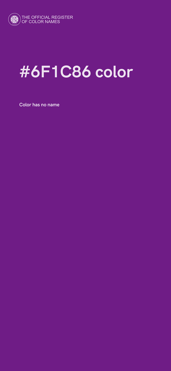 #6F1C86 color image