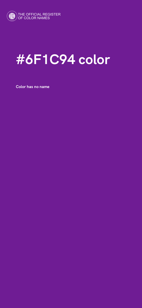 #6F1C94 color image