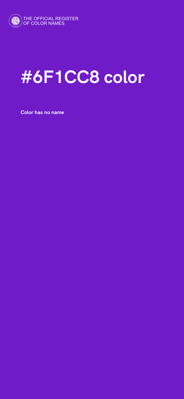 #6F1CC8 color image