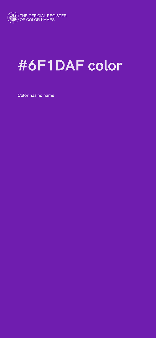 #6F1DAF color image