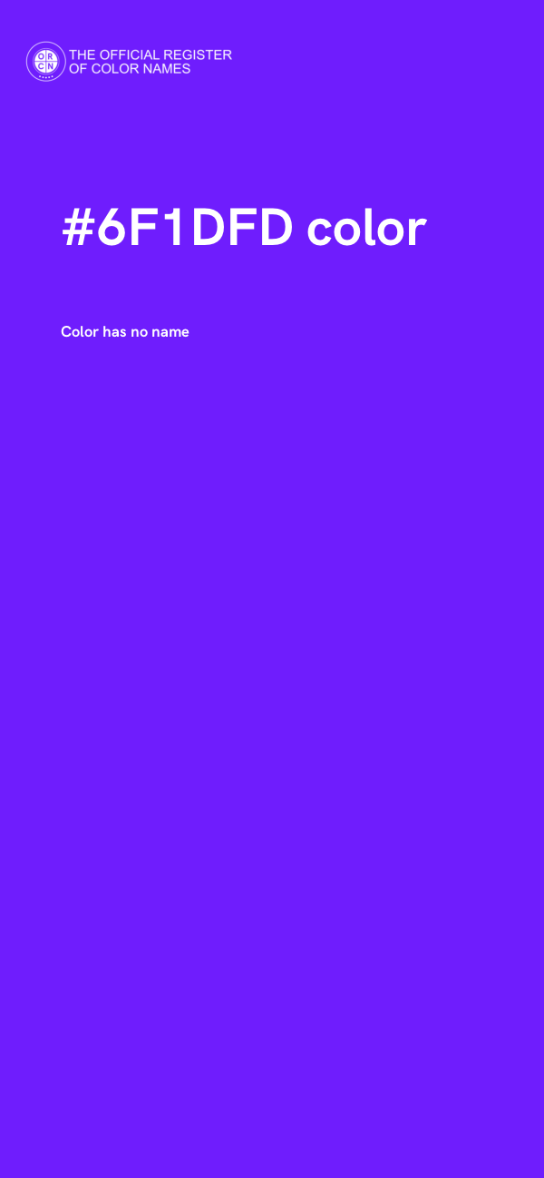 #6F1DFD color image