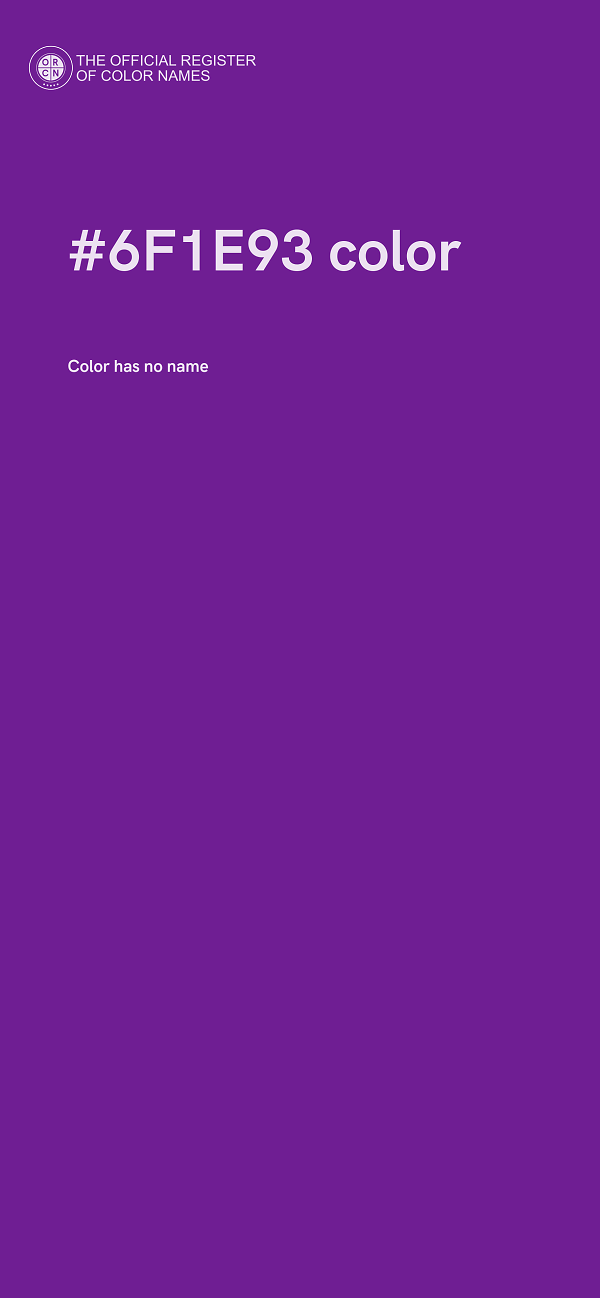 #6F1E93 color image