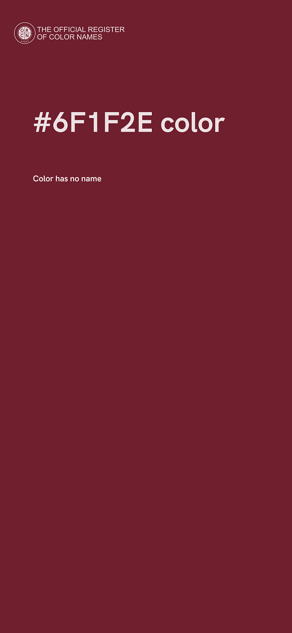 #6F1F2E color image
