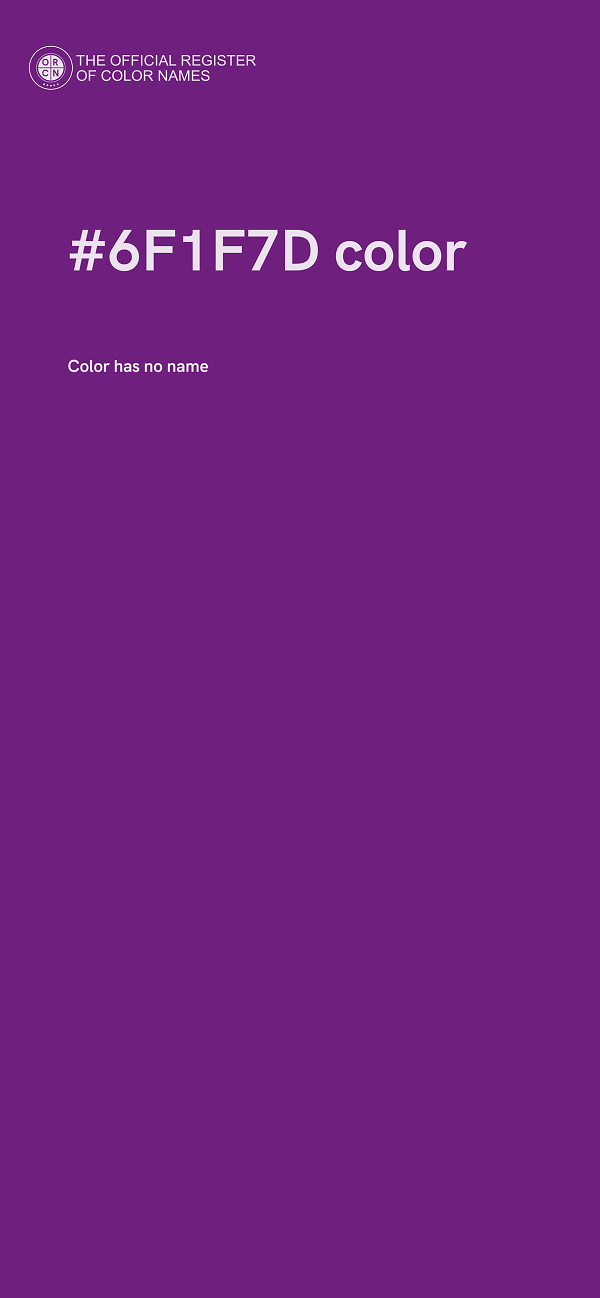 #6F1F7D color image