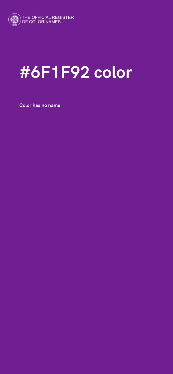#6F1F92 color image