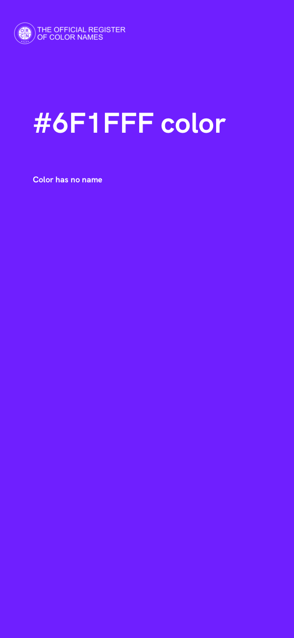 #6F1FFF color image