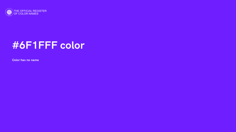 #6F1FFF color image