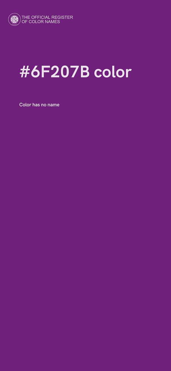 #6F207B color image