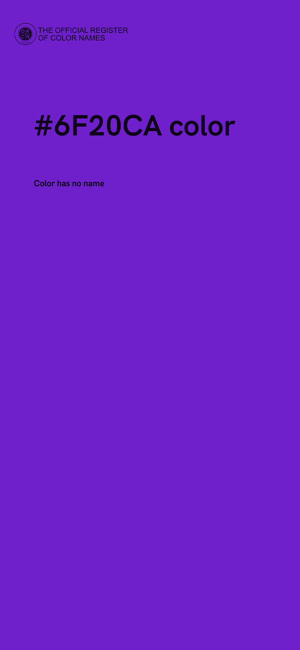 #6F20CA color image