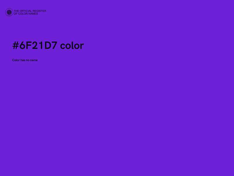 #6F21D7 color image