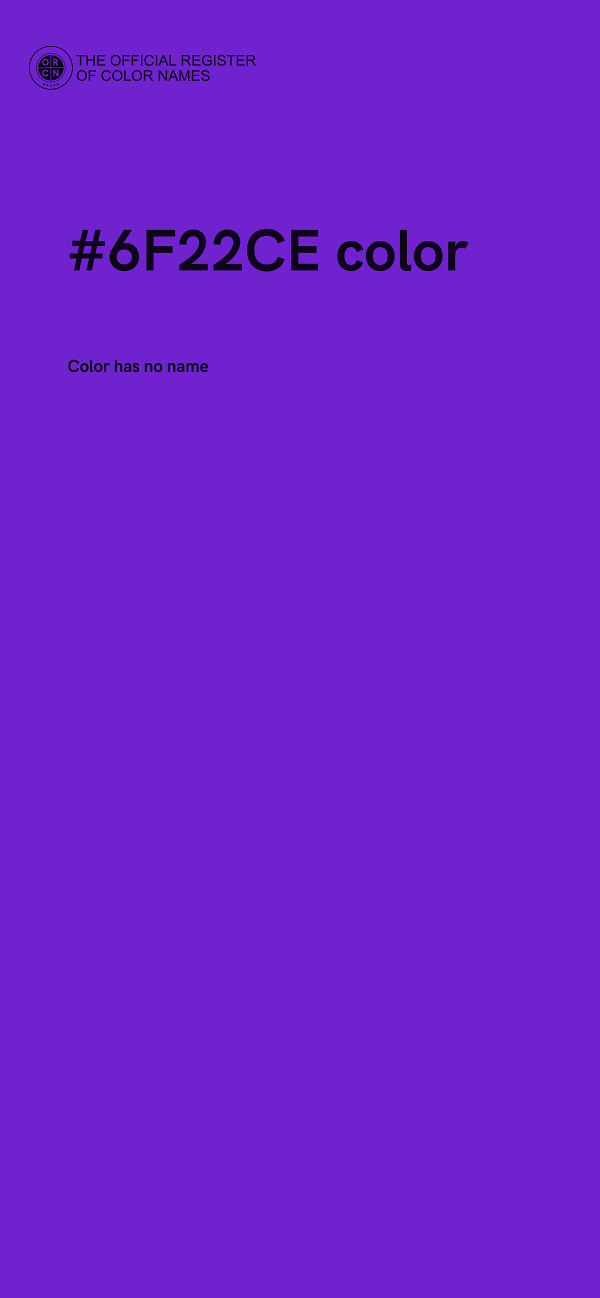 #6F22CE color image
