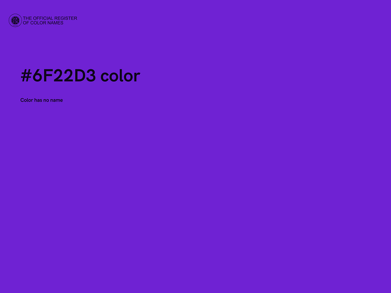 #6F22D3 color image