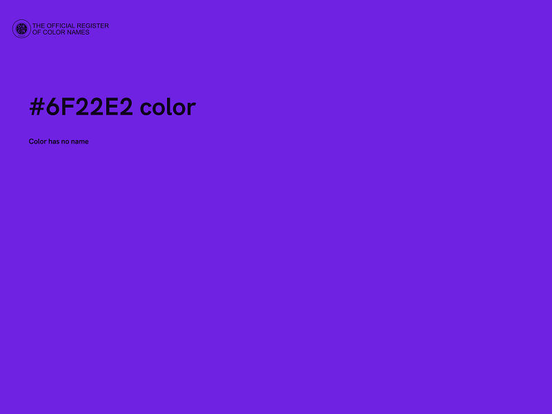 #6F22E2 color image